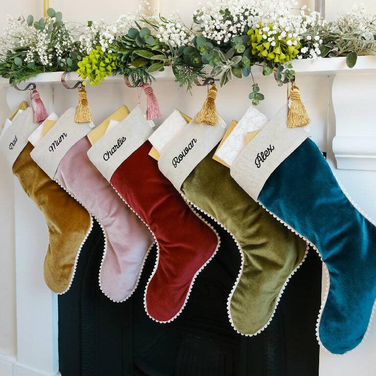 Luxury christmas store stockings