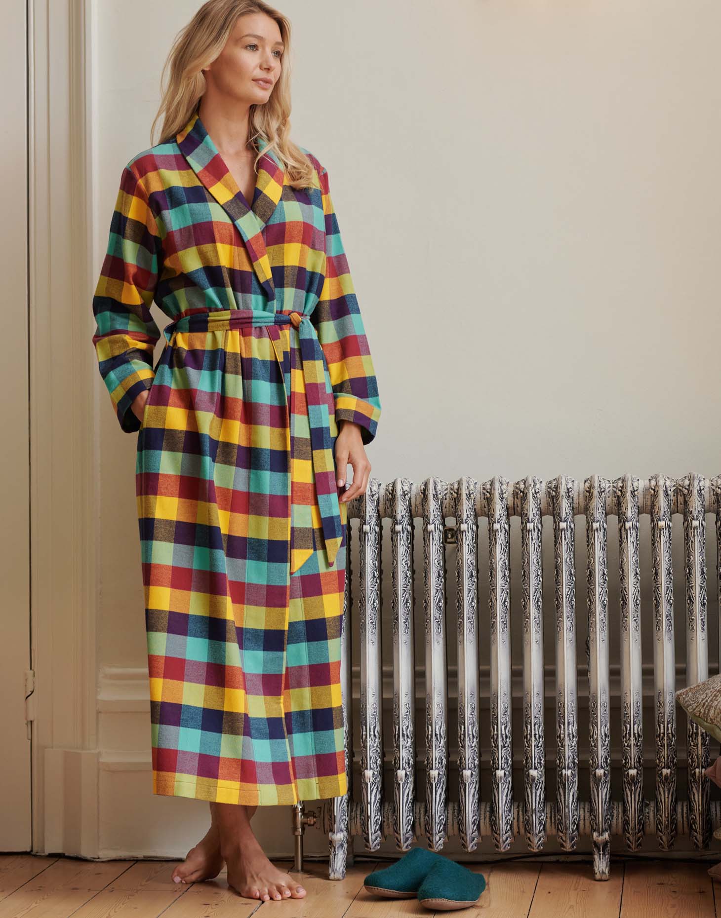 Women's Brushed Cotton Dressing Gown | Country Living Marketplace Women's Brushed Cotton Dressing Gown | Country Living Marketplace