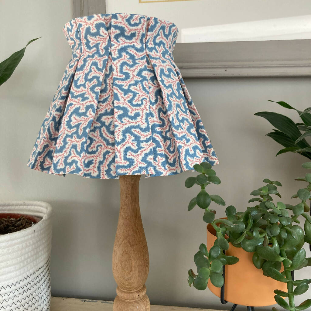 Pleated patterned online lampshade