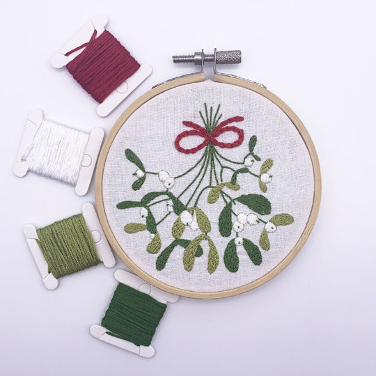 Mistletoe Embroidery Kit - Christmas Embroidery Kit