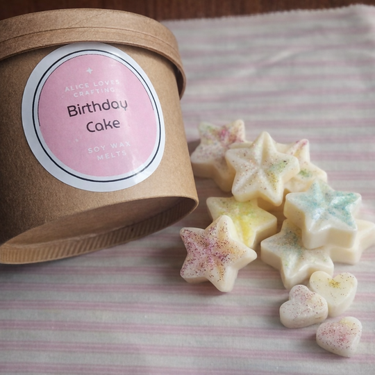 Birthday cake soy wax melts- Vegan and cruelty-free