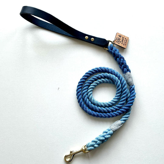 Leather Handle & Rope Lead
