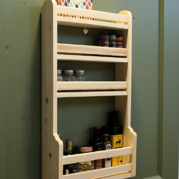Natural Finish Spice Rack