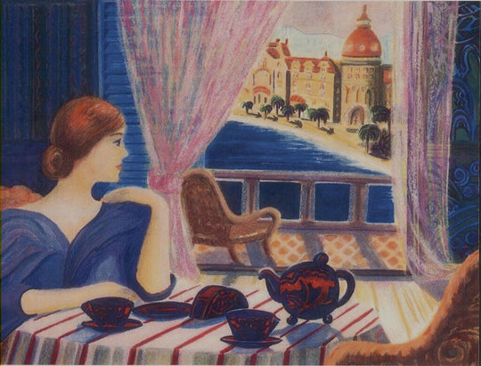 CAROLE MORGAN HOPKIN'S TEA AT NICE.