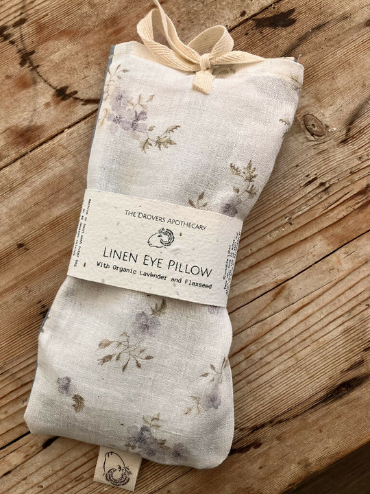 Linen Eye Pillow with organic Lavender