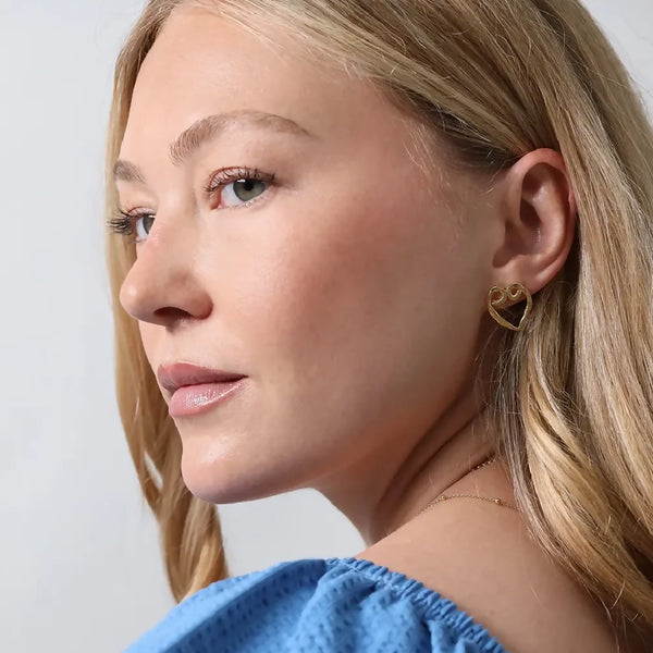 Heart Stud Earrings