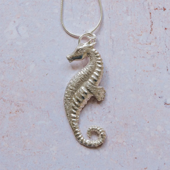 Silver Seahorse Necklace