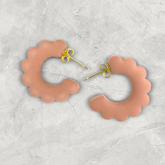 Cloud | Light Terracotta | Hoop Earrings