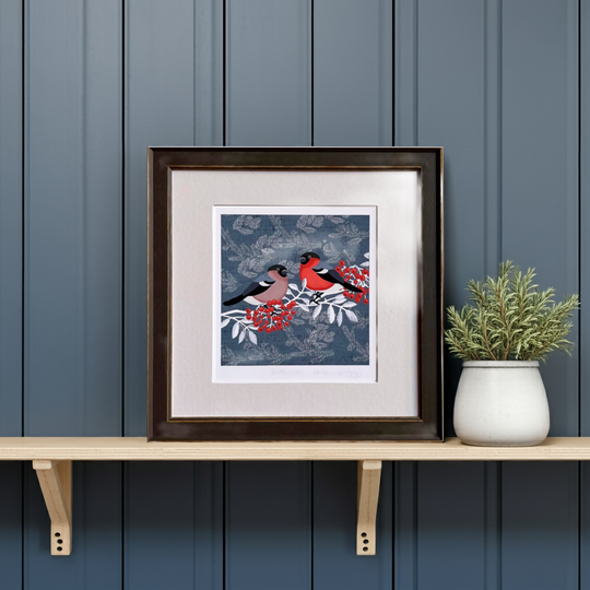 Bullfinch- Signed and Mounted Giclée Art Print