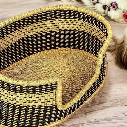 Handmade Dog Straw Basket