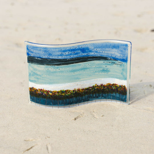 Orkney Fused Glass Large Wave