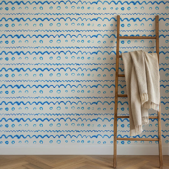 Circles in the Waves Sustainable Wallpaper