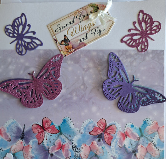 Flying High Butterfly Greeting Card