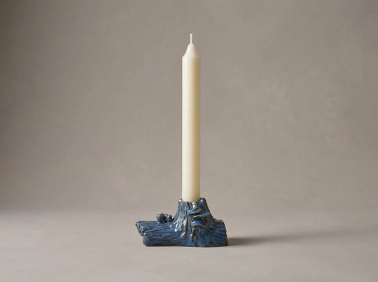 Pair of Handmade Ceramic Woodland Candle Holders