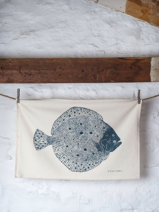 Turbot Organic Cotton Tea Towel