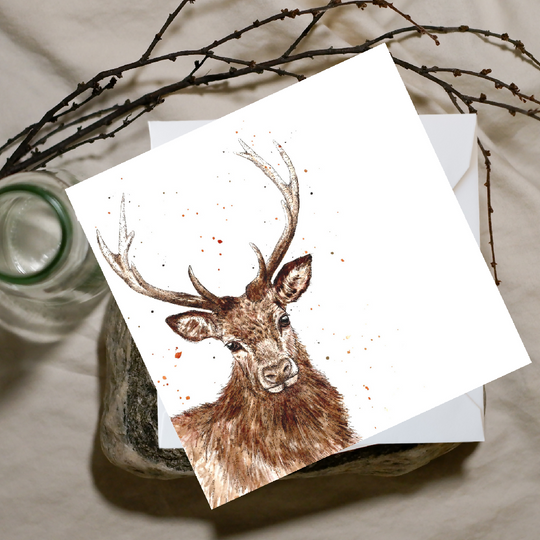 Watercolour Stag Greeting Cards