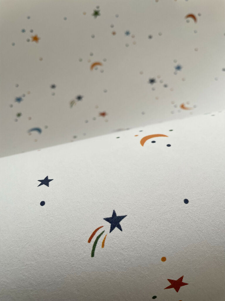 Moons & Stars Multi Wallpaper Close Up