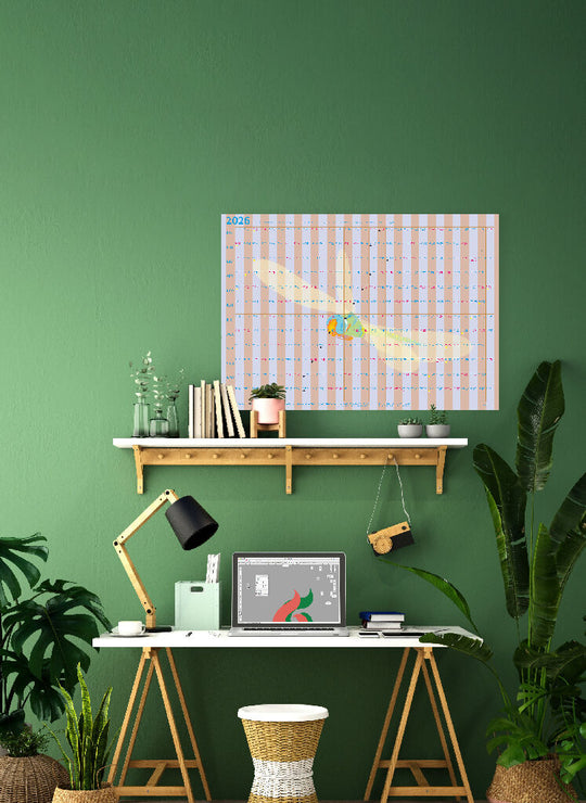 2026 Wall Planner – Featuring the Emperor Dragonfly | A1 Size