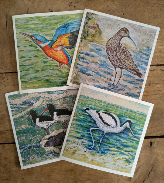 Water Birds Card Set of 4