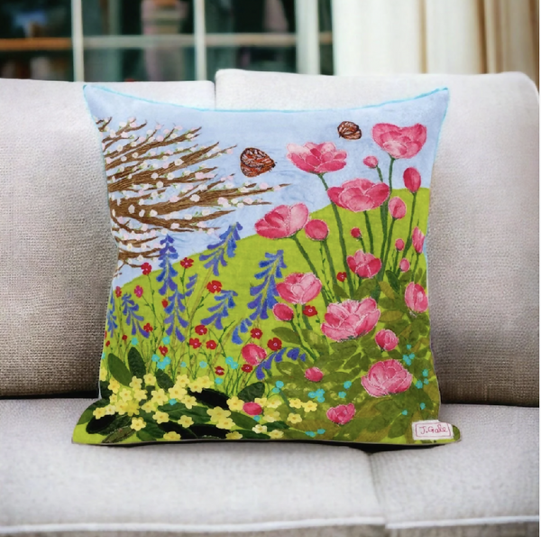 May Flowers Luxury Cushion