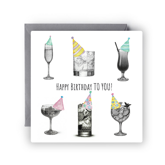 Cheers to Another Year! Birthday Cocktail Drinks Birthday Card