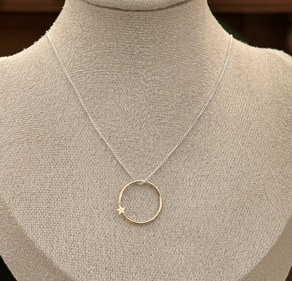 Eternity Star necklace 14ct gold