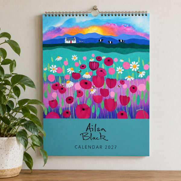 Ailsa Black 2027 Wall Calendar