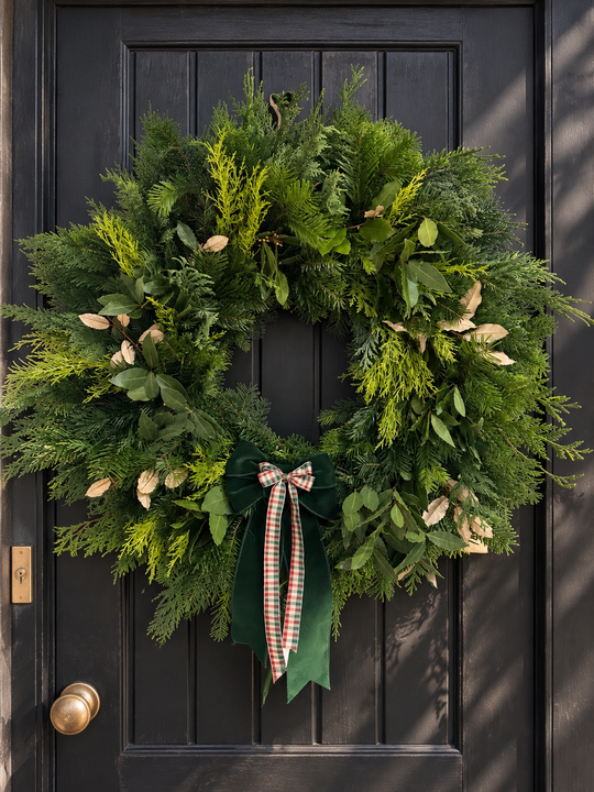 DIY Christmas Foliage Wreath Box