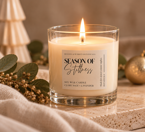 Essential Oil Aromatherapy Candle | Season of Stillness | Clary Sage . Lavender Essential Oils