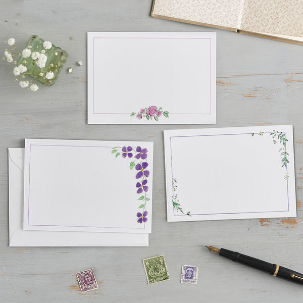 'Floral' Notecards Writing Set