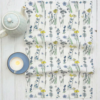 Wildflower Linen Tea Towel