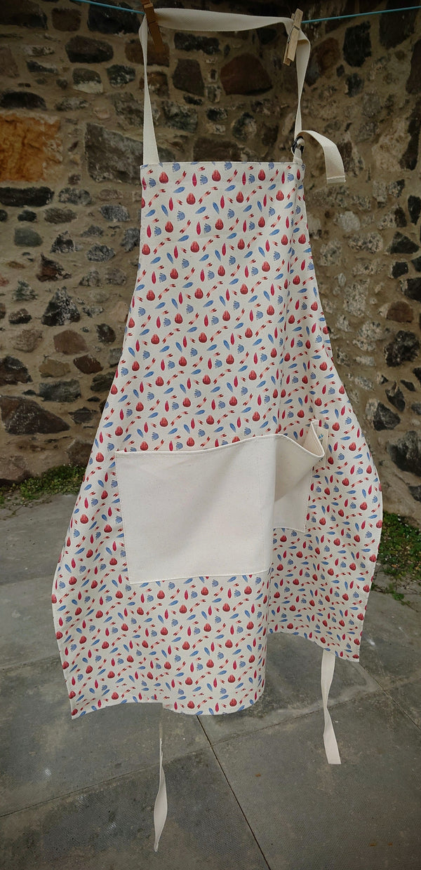 Organic Apron - Machair Petals Multi