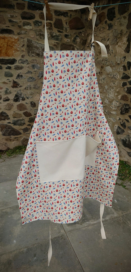 Organic Apron - Machair Petals Multi