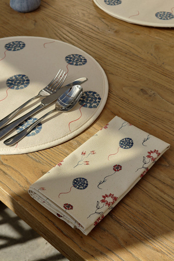 Organic Napkin - Machair Bloom Multi