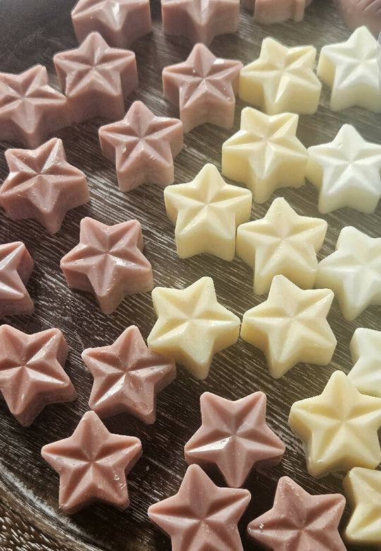 Handmade Soy Wax Melts, Coffee & Vanilla, Star-Shaped, Vegan Fragrance