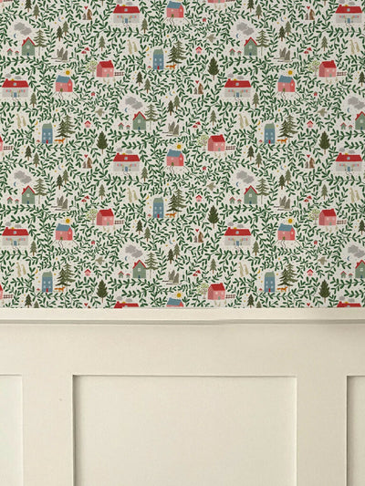 English Country Cottages Luxury Children's Wallpaper