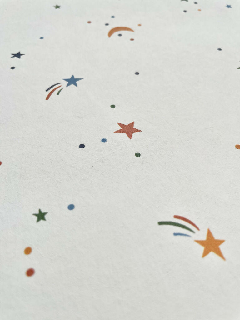 Moons & Stars Multi Wallpaper Close Up 2