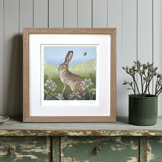 Hare -Signed and mounted Giclée Art Print