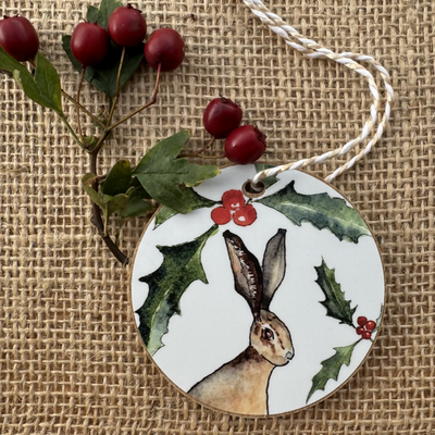 Hare Christmas decoration (2)