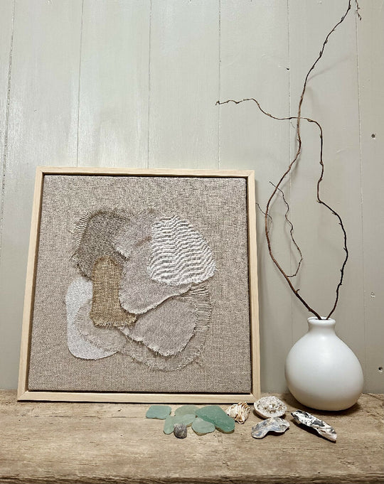Sea Glass IX Textile Art