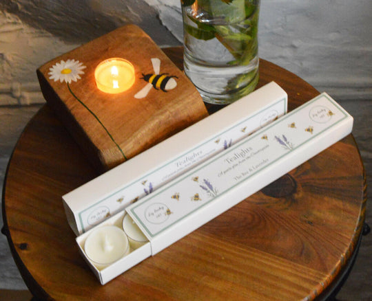 Lavender & Neroli Scented Tealights (Set of 6) | Clear Holders | Gift Boxed