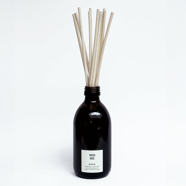 Spiced Rose - Scented Reed Diffuser (Super-Long Lasting | Plant-based)