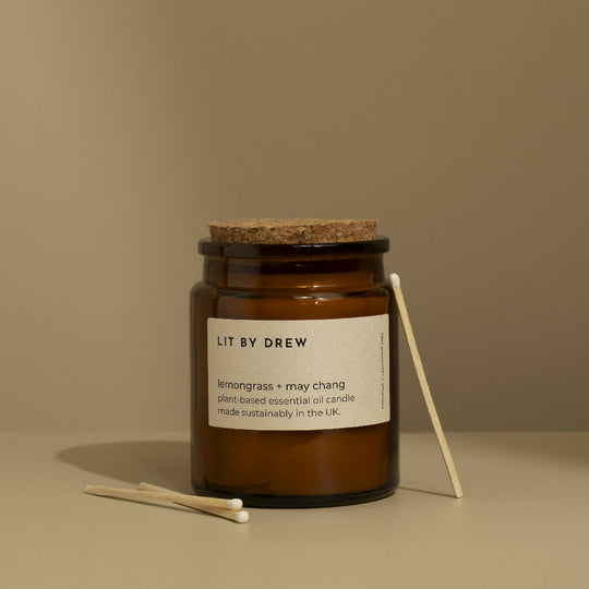 Lemongrass & May Chang - Pure Essential Oil Candle - Medium