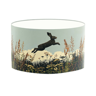 'Jumping for Joy' Hare Illustrative Lampshade