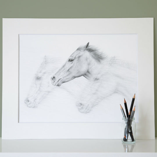 Fleeting| Signed limited edition print| Monochrome graphite pencil