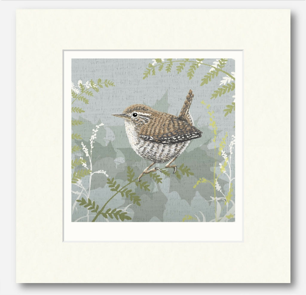 English Wren -Signed and mounted Giclée Art Print