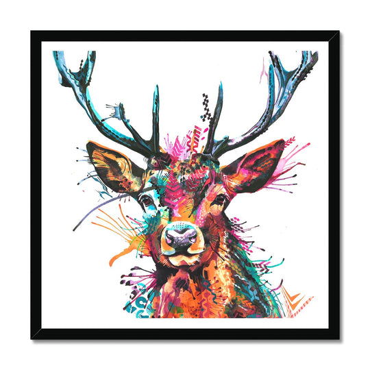 Oscar the Wild Stag Framed Print