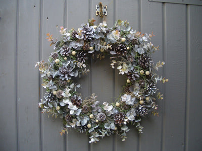 Eucalyptus and Frosted Snowberry Wreath