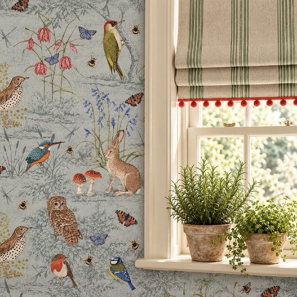 Countryside Wallpaper Duck Egg