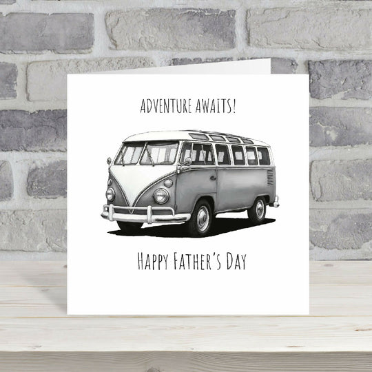 Adventure Awaits Camping Van Father’s Day Card